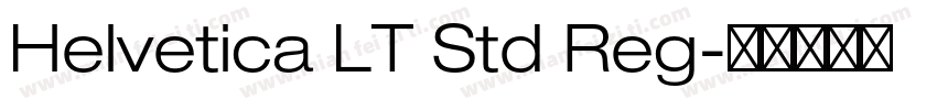 Helvetica LT Std Reg字体转换